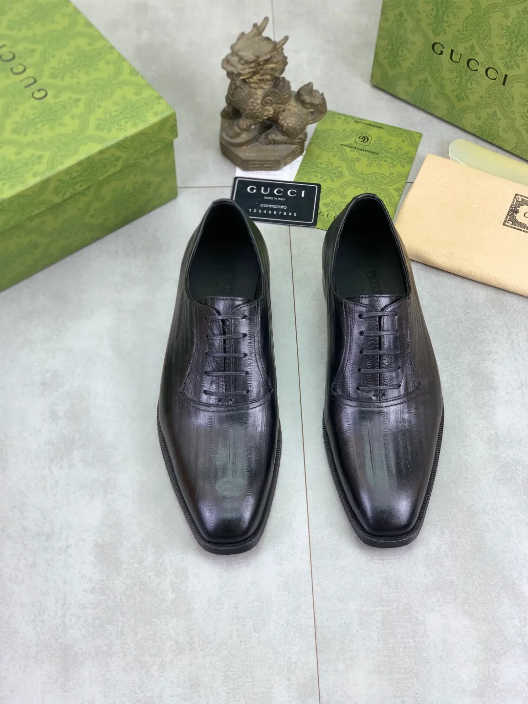 Men's men's shoes 💰P560 [New style] Water dyed cowhide 💰💎💎💎 [Gucci] GUCCI high-end men's formal business leather shoes, original order 1:1! Original imported high-end open-edge beaded calfskin, original metal buckle, imported first-layer cowhide lining for feet. Original outsole, men's shoe size: 39-44 (customized to 45) 2️⃣ colors available